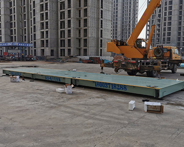 鄭州中牟中鐵建工3/16米電子汽車(chē)衡安裝調(diào)試完畢！